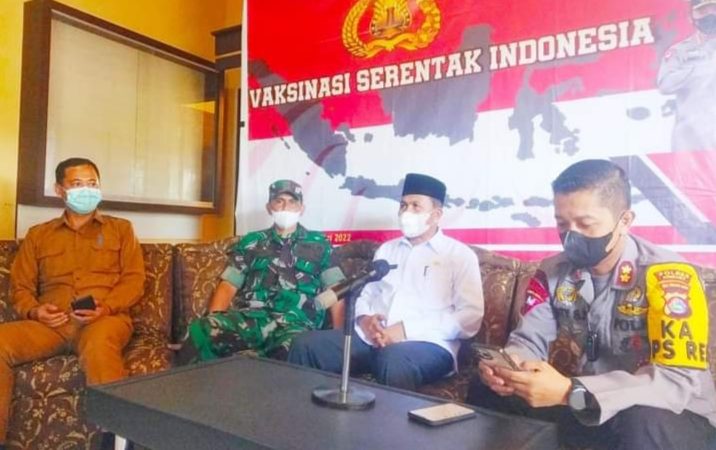 Kemenag bersama Polres dan PCNU Sumbawa, Sukseskan Gerakan 1 Juta Vaksin Ke-3 Booster
