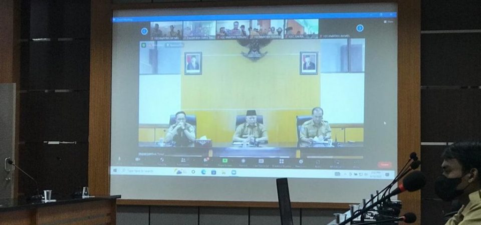 Bupati Sapa Camat dan Kades se-Lombok Timur Secara Virtual