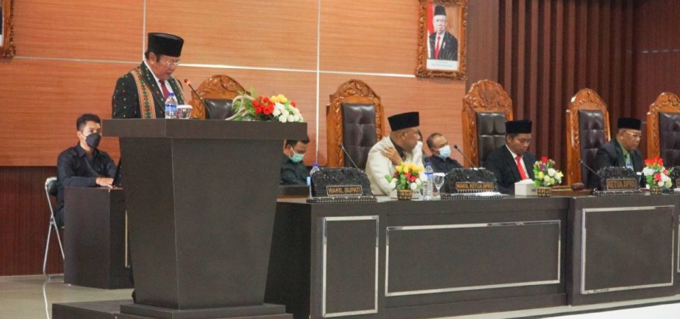 Wabup Sampaikan Laporan Pertanggungjawaban Pelaksanaan APBD 2021