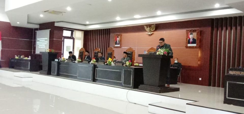 Tanggapan DPRD Terhadap Raperda Pertanggung Jawaban Pelaksanaan APBD Lotim 2021