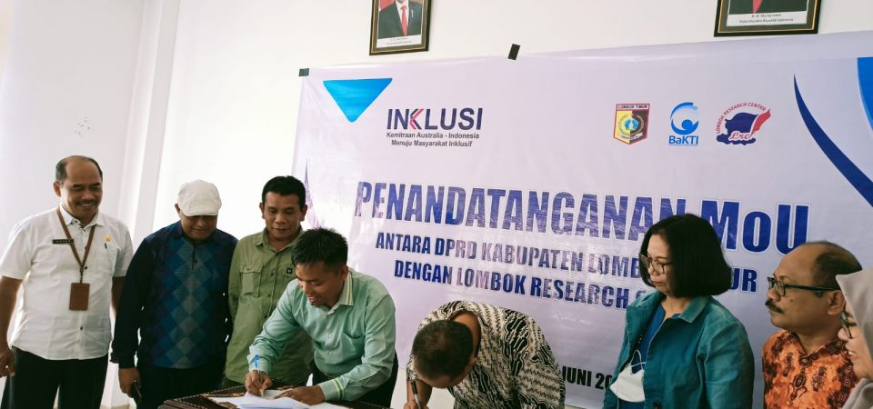 DPRD Lombok Timur Lakukan Penandatanganan MoU dengan LRC