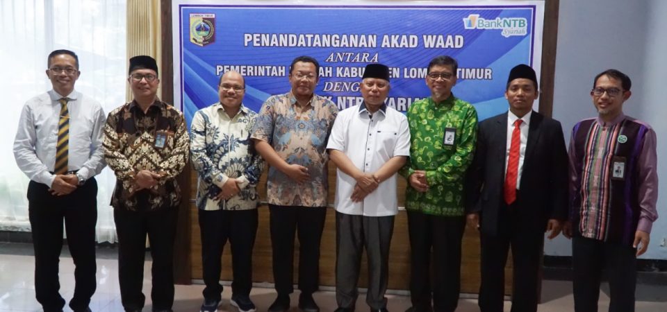 Pinjaman Disetujui Dewan, Bupati Tandatangani Akad Wa`ad dengan PT.Bank NTB Syariah