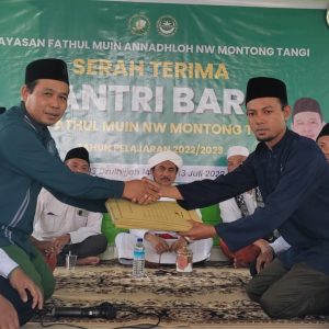 YAFAMA NW Mt. Tangi Gelar Serah Terima Santri Baru Perdana
