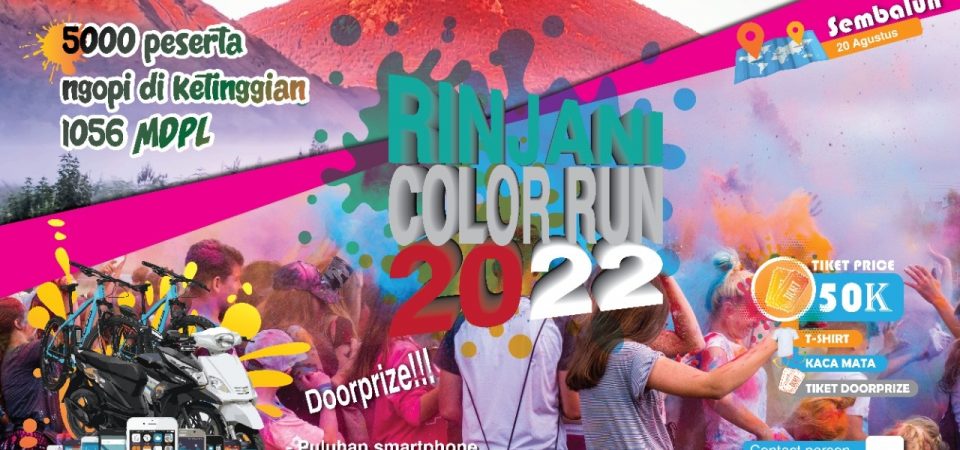 LKBN Antara Biro NTB Gelar Rinjani Color Run 2022