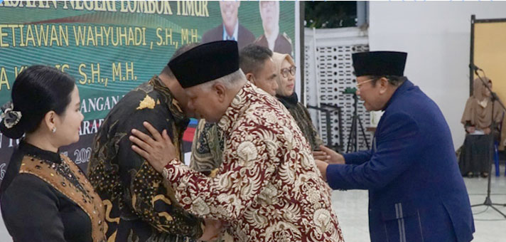 Bupati dan Wabup Lotim Kompak Hadiri Pisah Sambut Kepala Kejari Selong