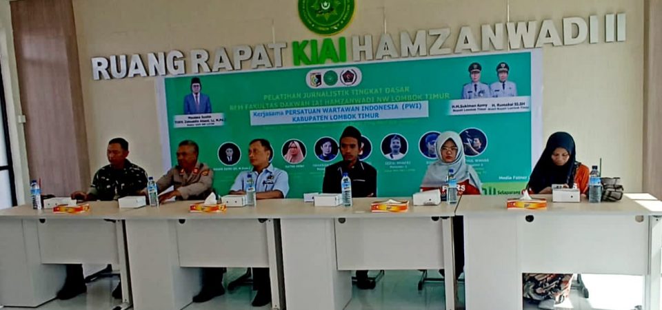 PWI Lotim Gandeng Prodi KPI Fak. Dakwah IAIH NW Gelar Diklat Jurnalistik