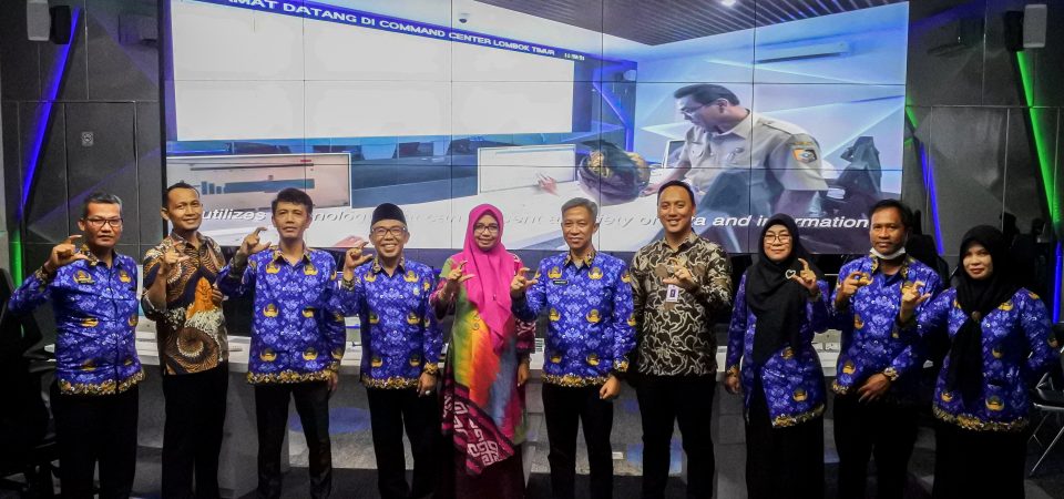 Studi Banding Diskominfotik NTB Terkait Pemanfaatan Command Center Di Lombok Timur