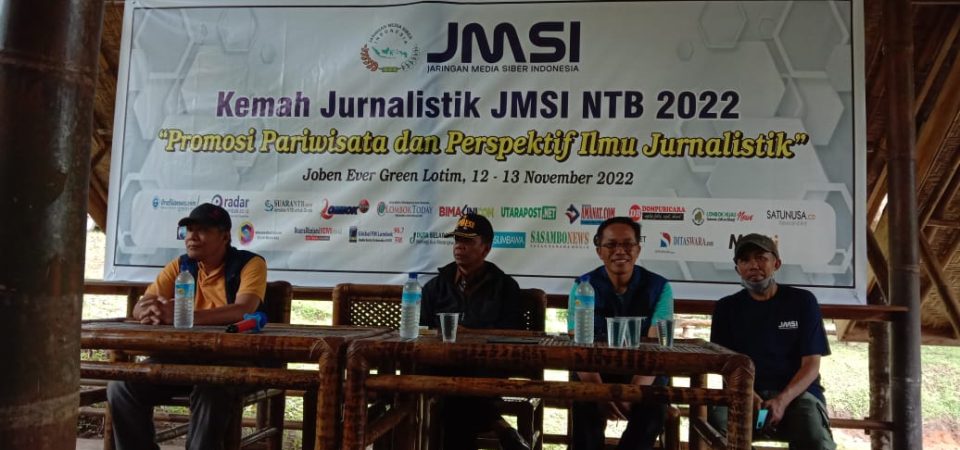 JMSI NTB Gelar Kemah Jurnalistik di Joben, Sekda Juaini Beri Apresiasi