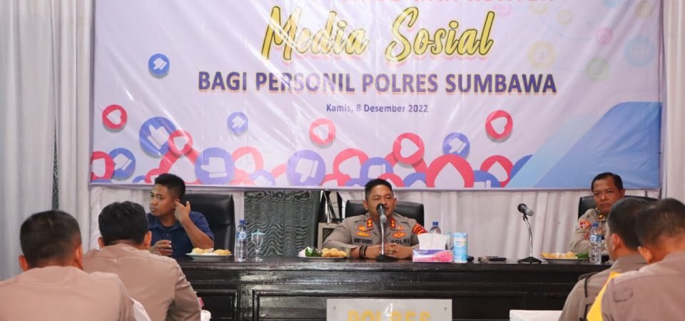 Polres Sumbawa Gelar Pelatihan Pembuatan Konten Media Sosial