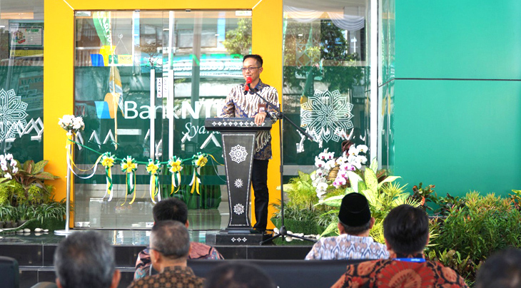 Sekda Lotim Hadiri Peresmian Kantor Baru Bank NTB Syariah Selong