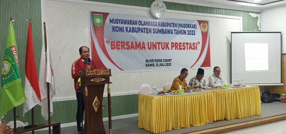 Aklamasi, Abdul Rafiq Terpilih Sebagai Ketua Umum KONI Sumbawa