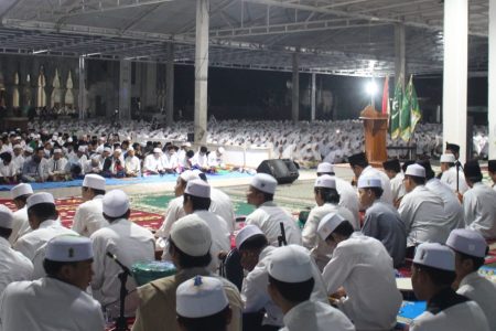 Santri NW Sambut HUT Ke- 78 RI dengan Sholawatan dan Doa Bersama