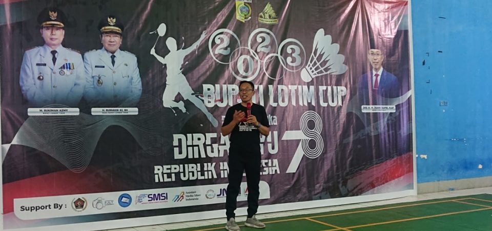 Sekda Lombok Timur BukaTurnamen Bulu Tangkis Bupati Cup 2023
