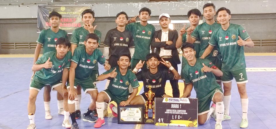 Kalahkan Ummat Mataram, STMIK SZ NW Anjani Juara Lampak Futsal Competiton