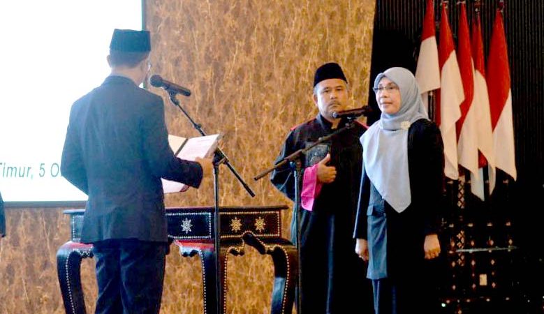 Pj. Bupati Juaini Taofik Lantik Hj Miftah jadi Pj. Sekda Lotim
