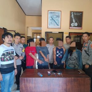 Polsek Buer Ringkus 4 Terduga Pelaku Narkoba di Labuhan Burung