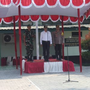 Pj. Bupati  Juaini Taofik Pimpin Apel Deklarasi Pemilu Damai 2024