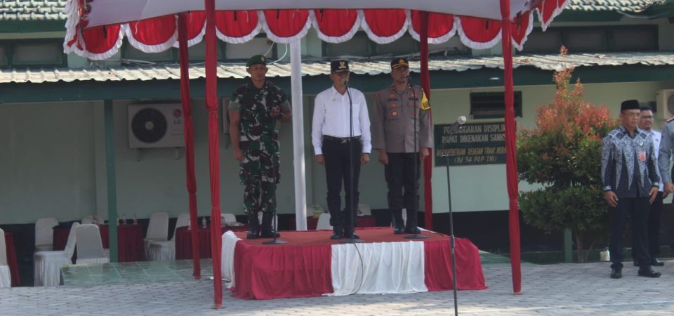 Pj. Bupati  Juaini Taofik Pimpin Apel Deklarasi Pemilu Damai 2024