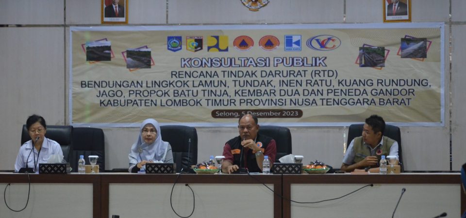 Konsultasi Publik RTD Bendungan di Lombok Timur