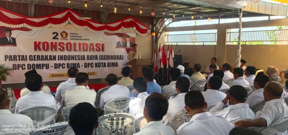 Konsolidasi Gerindra, 3 DPC Targetkan 65 % Kemenangan Prabowo -Gibran