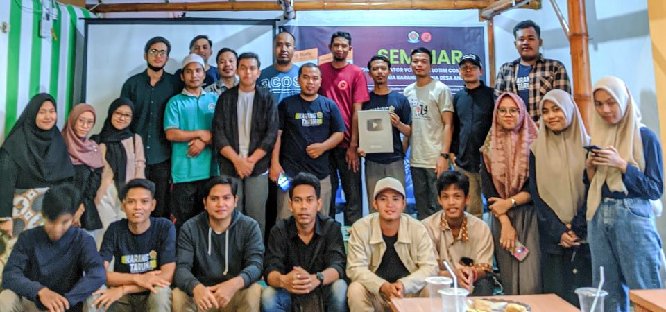 Tangkap Peluang Bisnis Online, Karang Taruna Desa Anjani Gelar Seminar Konten Kreator