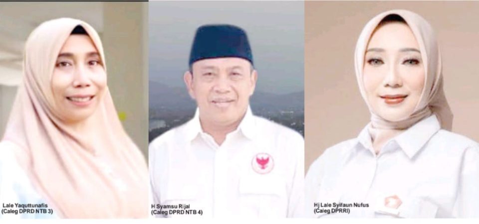 Suara Gerindra di NTB Melambung, Sejumlah Elit NW Lolos jadi Dewan