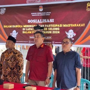 KPU Lotim Sosialisasi Pemilu Kepada Pegawai dan Warga Binaan di Lapas Selong