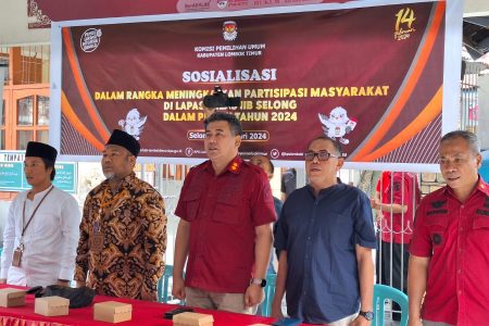 KPU Lotim Sosialisasi Pemilu Kepada Pegawai dan Warga Binaan di Lapas Selong