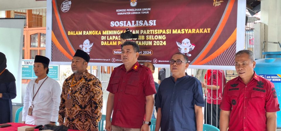 KPU Lotim Sosialisasi Pemilu Kepada Pegawai dan Warga Binaan di Lapas Selong