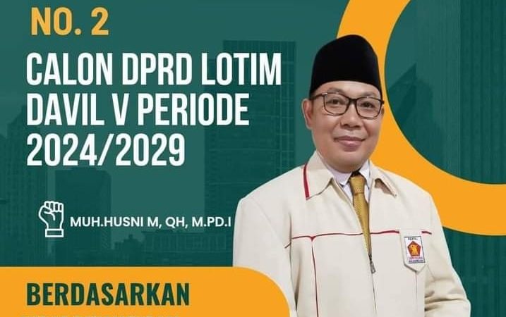 Husni Mubarok Sang Pendatang Baru Raih Kursi DPRD Lotim