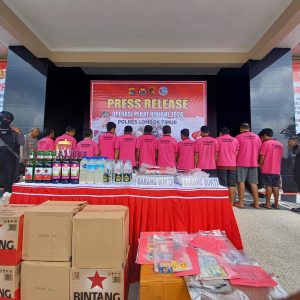 Operasi Pekat Rinjani 2024, Polres Lotim Musnahkan Sabu dan Ganja