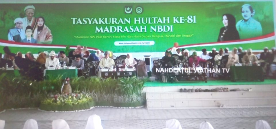 Momentum Hultah ke – 81 Madrasah NBDI, Tonggak Kemajuan Kaum Perempuan Hebat NW