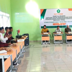 STMIK Syaikh Zainuddin NW  Anjani Laksanakan Uji Publik Panitia Seleksi SATGAS PPKS