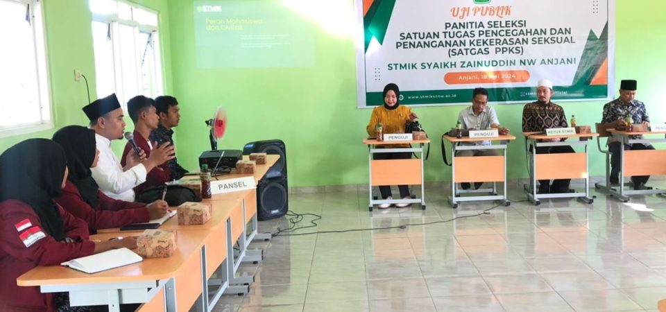 STMIK Syaikh Zainuddin NW  Anjani Laksanakan Uji Publik Panitia Seleksi SATGAS PPKS