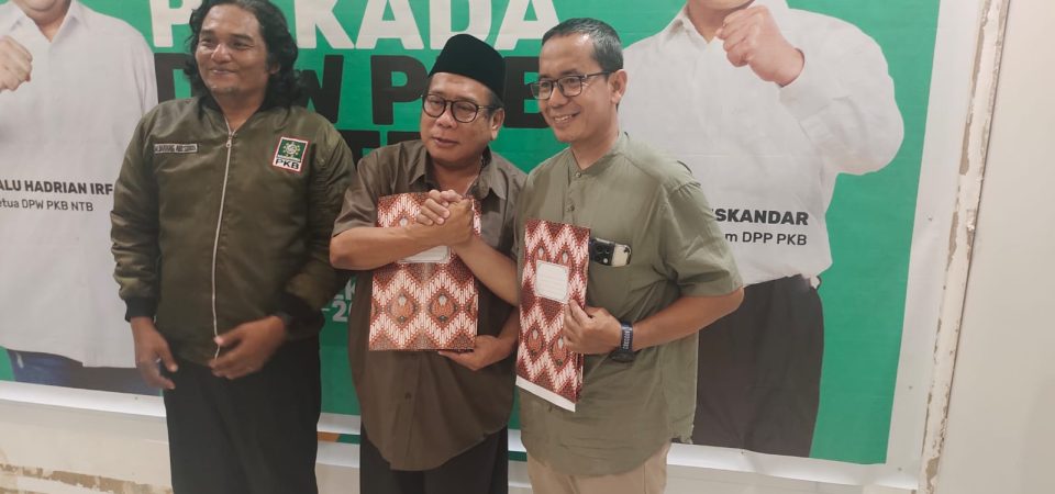 Ikut Pilgub NTB 2024, Suhaili –  Asrul Sani Daftar di PKB  