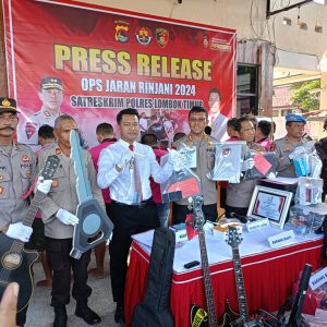 Polres Lotim Amankan 103 Tersangka Pencurian, 3  Orang Masih di Bawah Umur