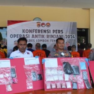 Operasi Antik Rinjani, Aparat Berhasil Sita 890,16 Gram Sabu Senilai 1 M