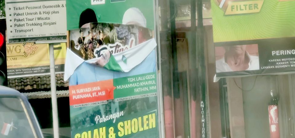 Perusakan Baliho SJP-Tuan Guru Fatihin,  Ketua Aliansi Milenial Minta Pendukung Tahan Diri