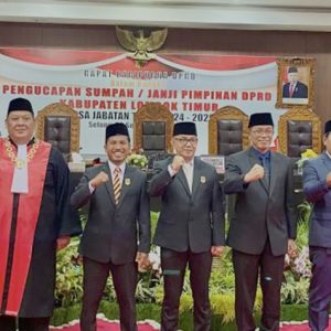 Pimpinan DPRD Lombok Timur Periode 2024-2029 Resmi Dilantik