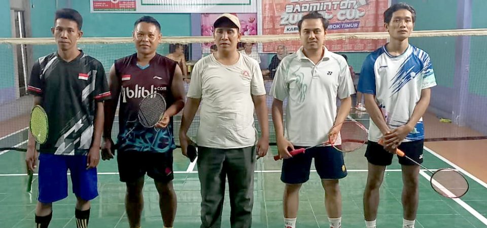 Turnament Badminton ZUL-SJP Cup Digelar di Desa Anjani