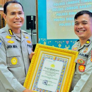 Dapat Nilai IKPA Sempurna, Polres Lotim Diganjar Penghargaan Kapolri