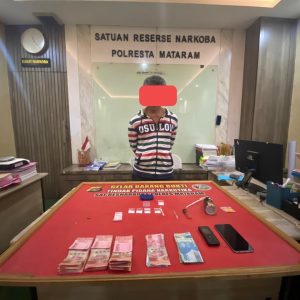 Polresta Mataram Tangkap Residivis Penyalahgunaan Narkoba