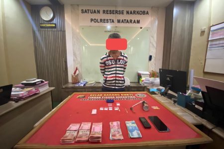 Polresta Mataram Tangkap Residivis Penyalahgunaan Narkoba