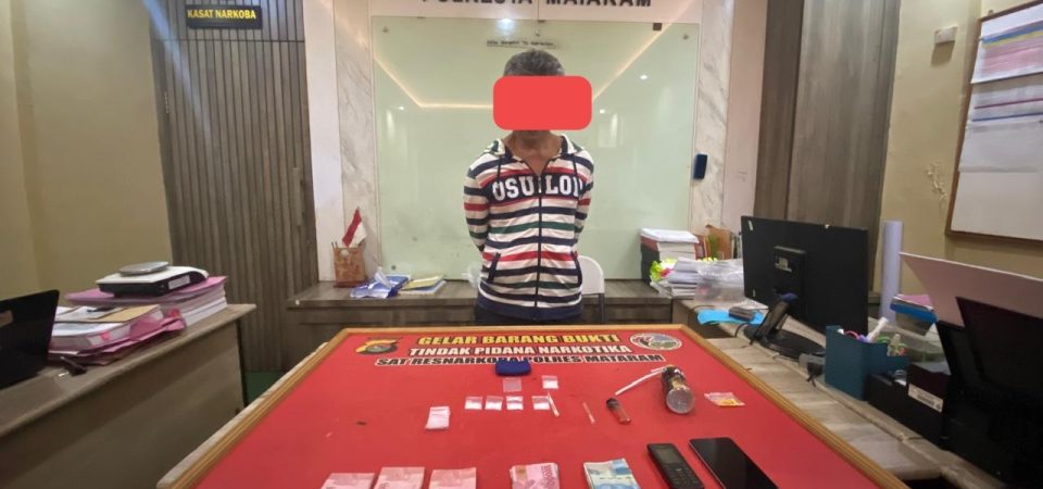 Polresta Mataram Tangkap Residivis Penyalahgunaan Narkoba