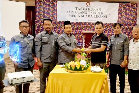 Perayaan HUT Ke-9 Media Suara Rinjani, Pemred : Refleksi, Komitmen dan Semangat Baru