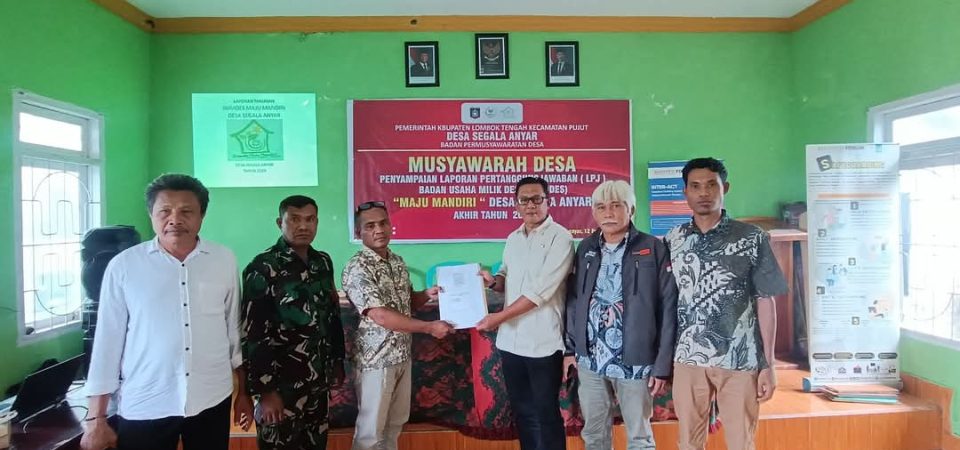 Pemdes Segala Anyar Gelar Musdes Penyampaian LPJ Akhir 2024 Bumdes