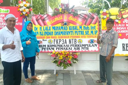 FKP3A NTB Buat Ucapan Karangan Bunga Sambut Pelantikan Gubernur dan Wakil Gubernur NTB Baru