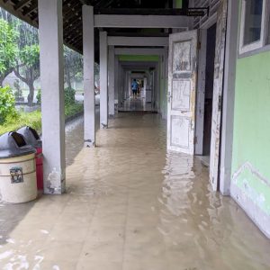 Lagi SMK N 1 Jerowaru Banjir, Proses KBM Tidak Bisa Berjalan