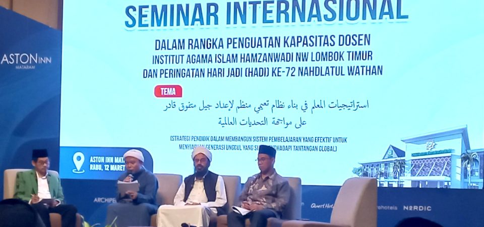 Penguatan Kapasitas Dosen, IAIH NW Lotim Gelar Seminar Internasional