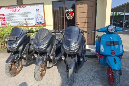  Empat Unit Sepeda Motor Tanpa Dokumen dari Bali Berhasil Diamankan